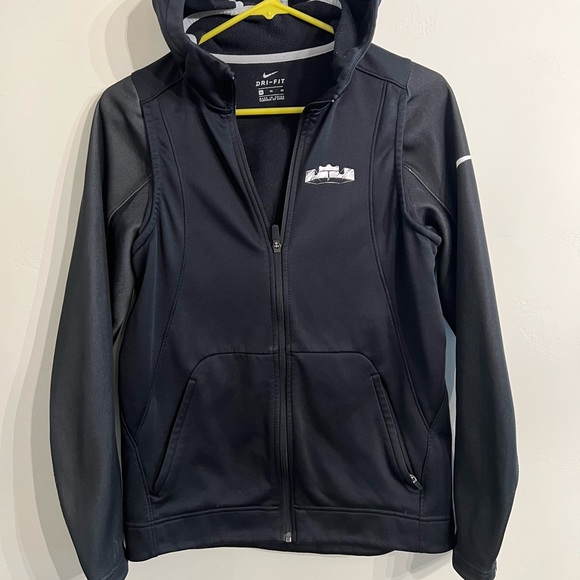 Boys Nike Lebron Fill Zip Hooded Sweatshirt